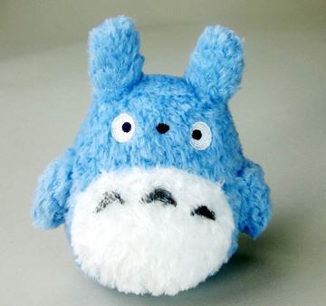 Bild von Studio Ghibli Plüschfigur: Fluffy Totoro ("Medium", blau, 14 cm)