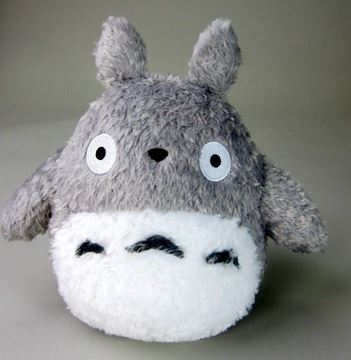 Bild von Studio Ghibli Plüschfigur: Fluffy Totoro ("Big", grau, 22 cm)