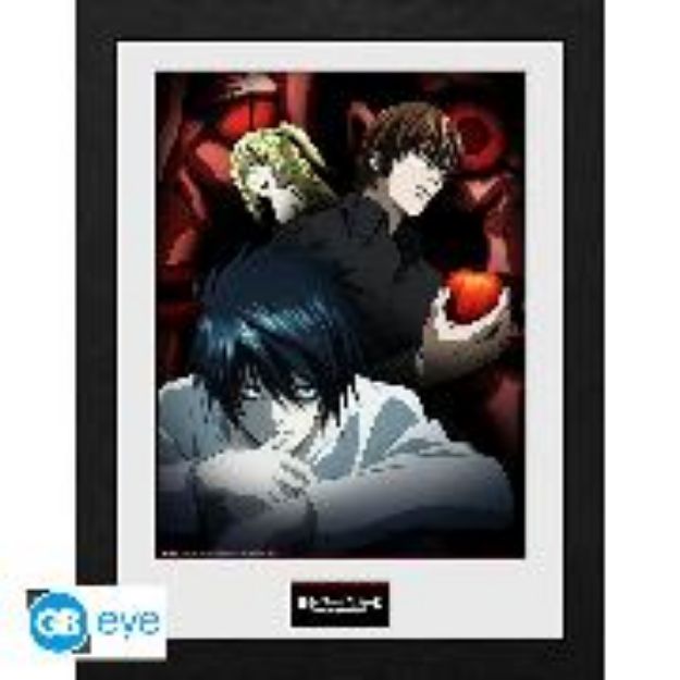 Bild zu DEATH NOTE - Framed print "Light, L and Misa"