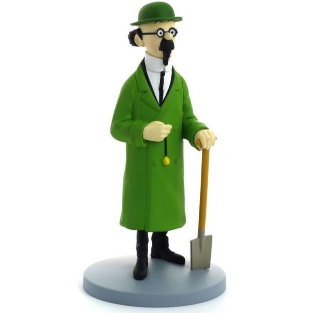 Bild von Tim und Struppi Comicfigur: Professor Bienlein mit Schaufel, 12 cm