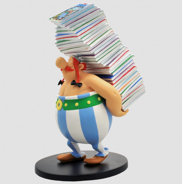 Bild von Asterix Comicfigur: Obelix Albenstapel