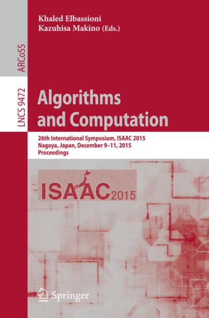 Bild von Algorithms and Computation von Khaled (Hrsg.) Elbassioni