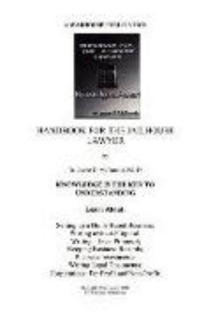 Bild zu Handbook for Jailhouse Lawyers von Ed D. Jessie Daniel McDonald