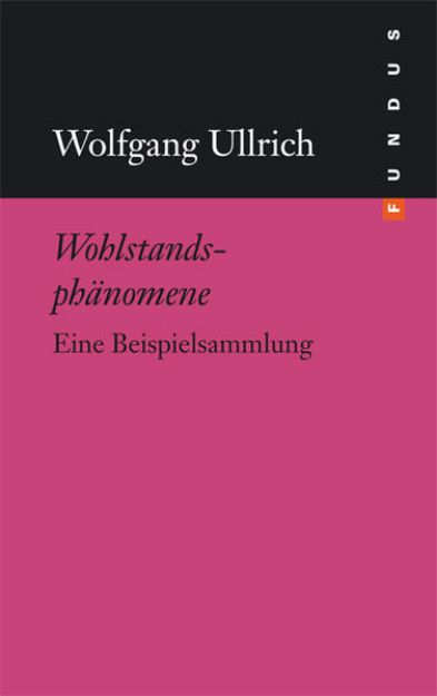 Bild von Wohlstandsphänomene von Wolfgang Ullrich