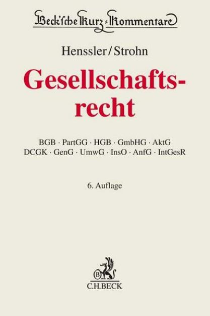 Bild zu Gesellschaftsrecht von Martin (Hrsg.) Henssler