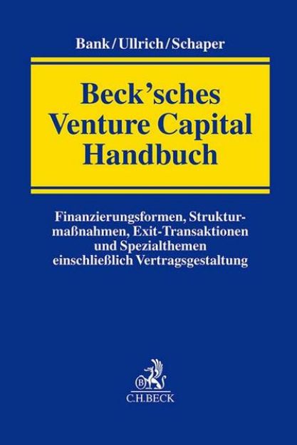 Bild von Beck'sches Venture Capital Handbuch von Stephan (Hrsg.) Bank