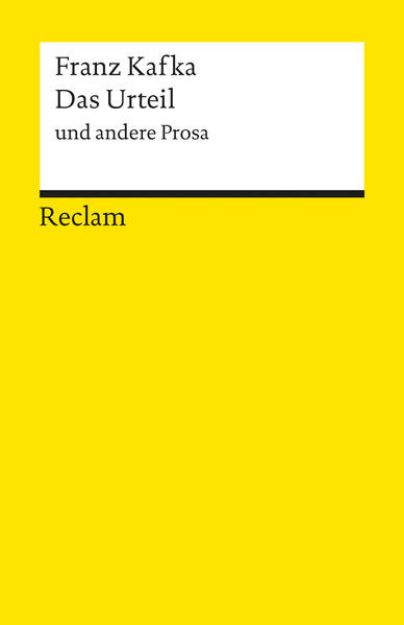 Bild von Das Urteil und andere Prosa. Textausgabe mit editorischer Notiz von Franz Kafka