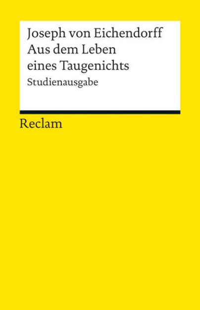 Bild zu Aus dem Leben eines Taugenichts. Novelle. Studienausgabe von Joseph von Eichendorff