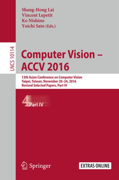 Bild von Computer Vision - ACCV 2016 von Shang-Hong (Hrsg.) Lai