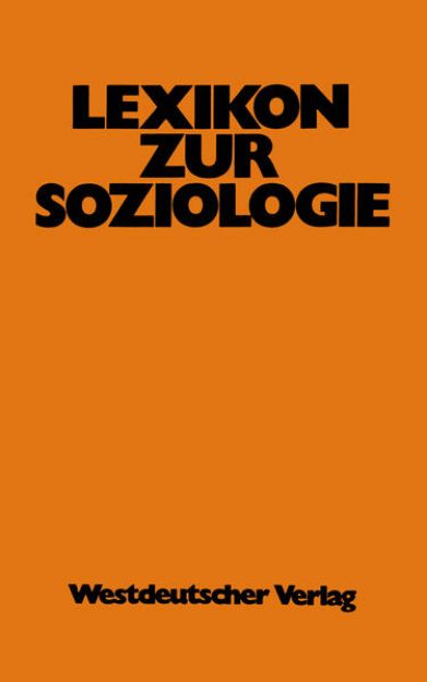 Bild von Lexikon zur Soziologie von Werner Fuchs-Heinritz