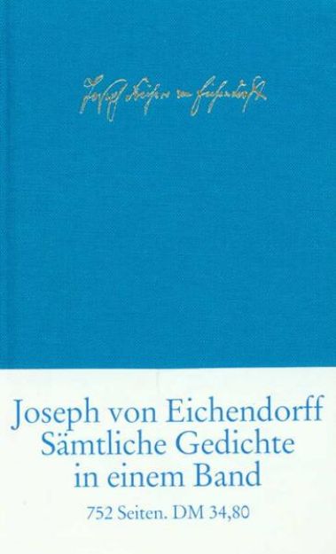 Bild von Sämtliche Gedichte und Versepen von Joseph von Eichendorff