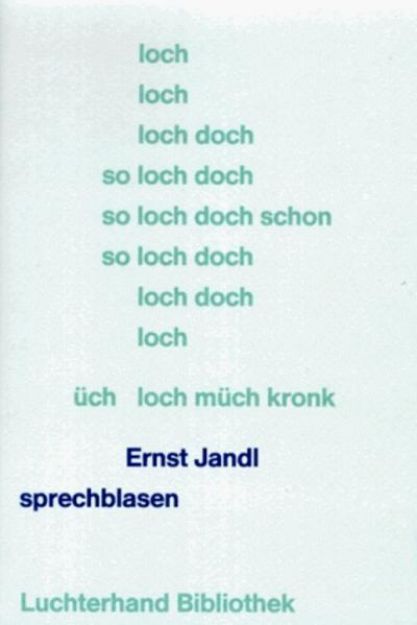 Bild von Sprechblasen von Ernst Jandl