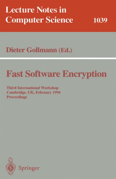 Bild von Fast Software Encryption von Dieter (Hrsg.) Gollmann