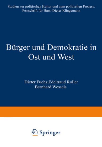 Bild von Bürger und Demokratie in Ost und West von Dieter (Hrsg.) Fuchs