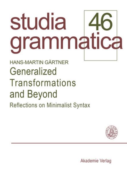 Bild von Generalized Transformations and Beyond von Hans-Martin Gärtner