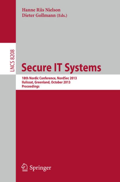 Bild von Secure IT Systems von Dieter (Hrsg.) Gollmann