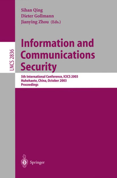 Bild von Information and Communications Security von Petra (Hrsg.) Perner