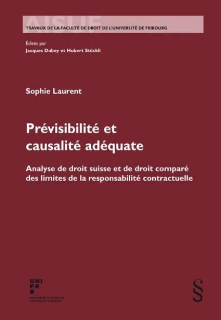 Bild zu Prévisibilité et causalité adéquate von Laurent Sophie