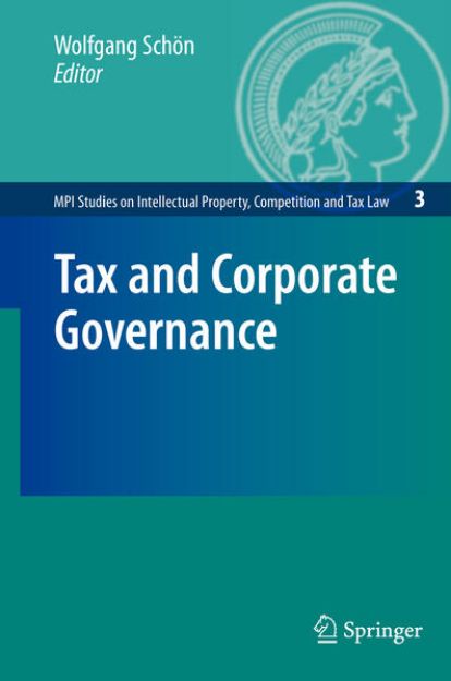 Bild von Tax and Corporate Governance von Wolfgang (Hrsg.) Schön