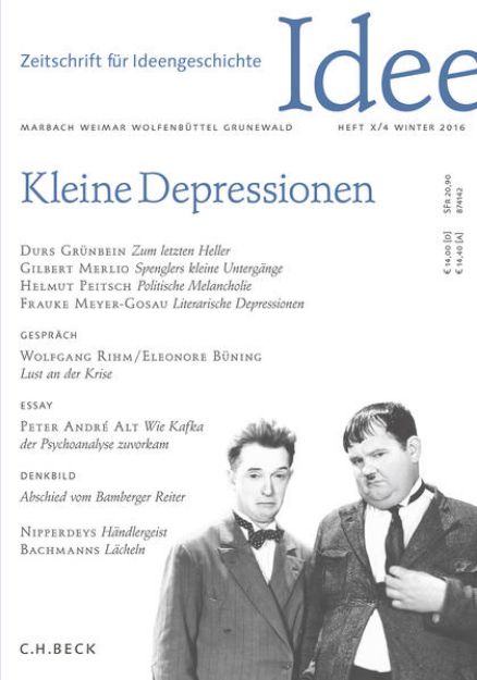 Bild zu Zeitschrift für Ideengeschichte Heft X/4 Winter 2016 von Jost Philipp (Hrsg.) Klenner