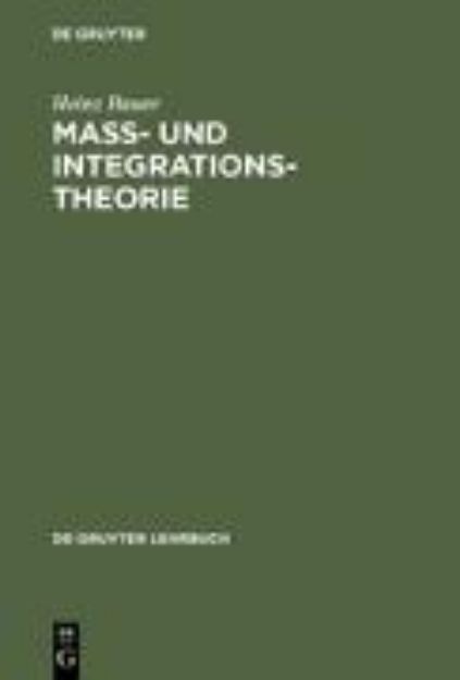 Bild von Maß- und Integrationstheorie von Heinz Bauer