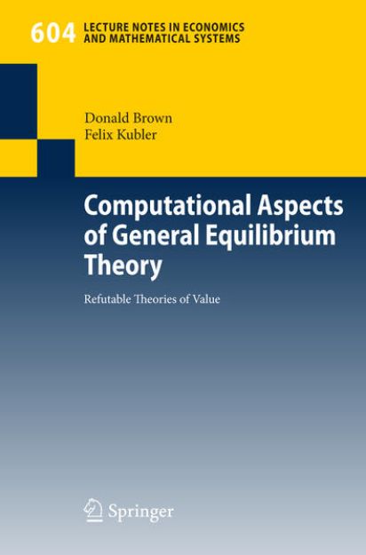 Bild zu Computational Aspects of General Equilibrium Theory von Donald Brown