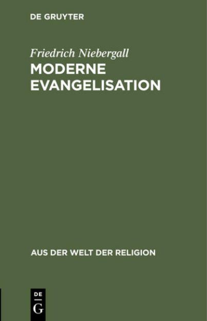 Bild von Moderne Evangelisation von Friedrich Niebergall