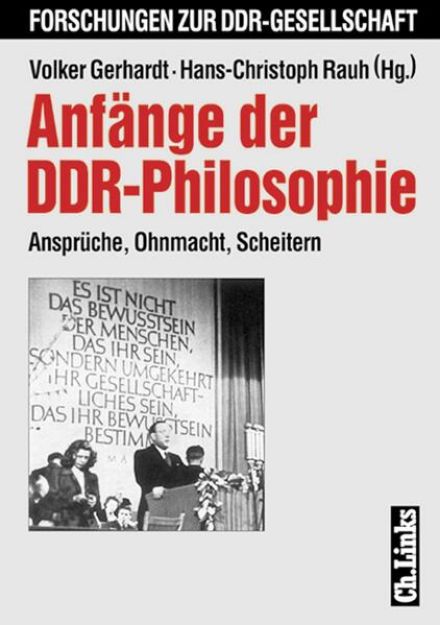 Bild von Anfänge der DDR-Philosophie von Volker (Hrsg.) Gerhardt