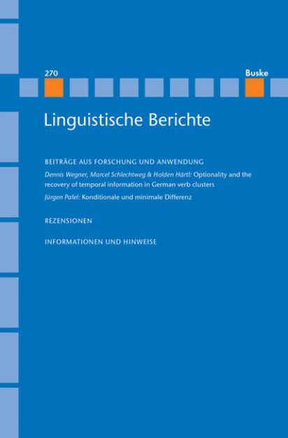 Bild von Linguistische Berichte Heft 270 von Günther (Hrsg.) Grewendorf