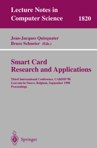 Bild von Smart Card. Research and Applications von Bruce (Hrsg.) Schneier