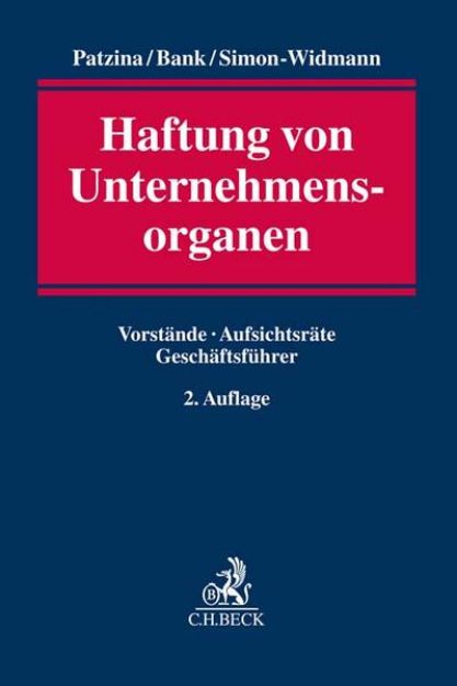 Bild von Haftung von Unternehmensorganen von Reinhard Patzina