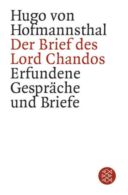 Bild von Der Brief des Lord Chandos von Hugo von Hofmannsthal