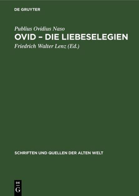 Bild von Ovid ¿ Die Liebeselegien von Publius Ovidius Naso