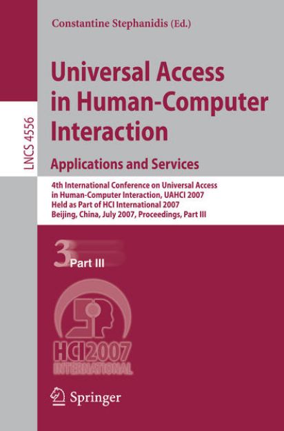 Bild von Universal Access in Human-Computer Interaction. Applications and Services von Constantine (Hrsg.) Stephanidis