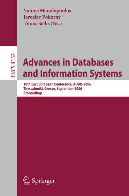 Bild von Advances in Databases and Information Systems von Yannis (Hrsg.) Manolopoulos