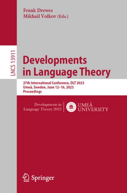 Bild von Developments in Language Theory von Mikhail (Hrsg.) Volkov