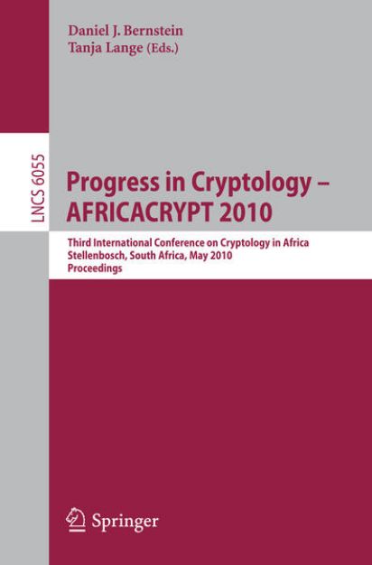 Bild von Progress in Cryptology - AFRICACRYPT 2010 von Daniel J. (Hrsg.) Bernstein