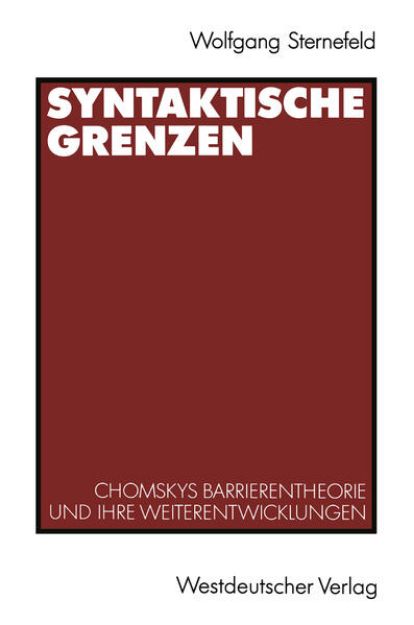 Bild von Syntaktische Grenzen von Wolfgang Sternefeld