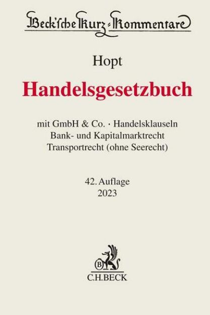 Bild von Handelsgesetzbuch von Klaus J. Hopt