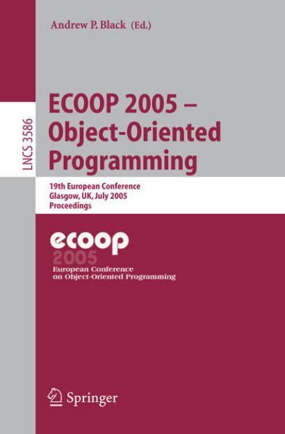 Bild von ECOOP 2005 - Object-Oriented Programming von Andrew (Hrsg.) Black