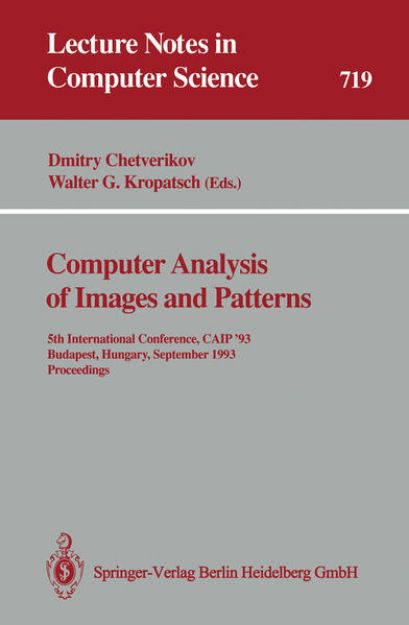 Bild von Computer Analysis of Images and Patterns von Walter (Hrsg.) Kropatsch