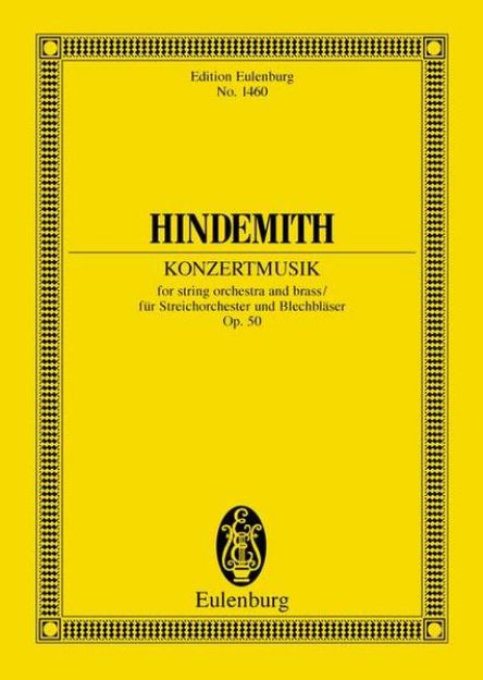 Bild von Konzertmusik von Paul (Komponist) Hindemith