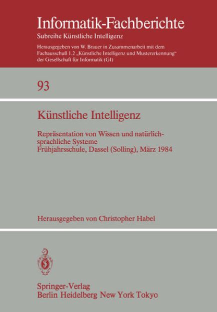 Bild von Künstliche Intelligenz von Christopher (Hrsg.) Habel