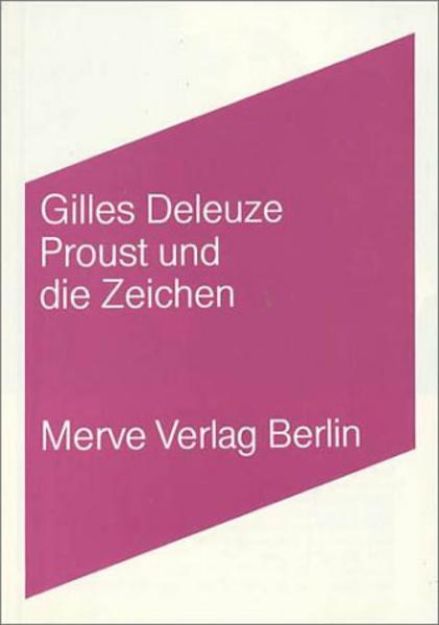 Bild von Proust und die Zeichen von Gilles Deleuze