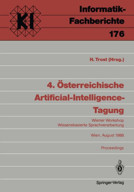 Bild von 4. Österreichische Artificial-Intelligence-Tagung von Harald (Hrsg.) Trost