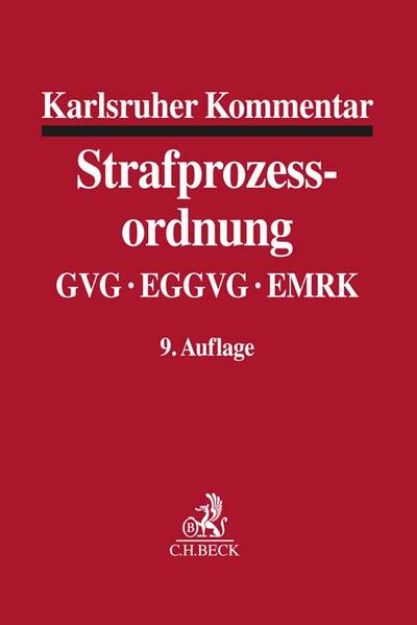 Bild von Karlsruher Kommentar zur Strafprozessordnung von Christoph (Hrsg.) Barthe