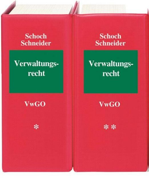 Bild von Verwaltungsrecht VwGO - Verwaltungsgerichtsordnung von Friedrich (Hrsg.) Schoch