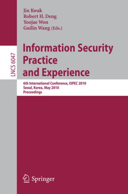 Bild von Information Security, Practice and Experience von Jin (Hrsg.) Kwak