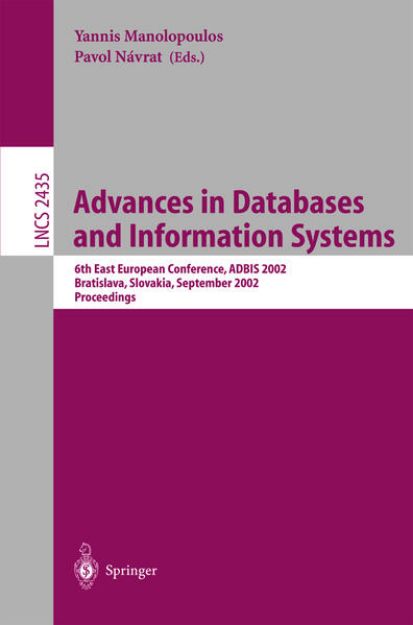 Bild von Advances in Databases and Information Systems von Yannis (Hrsg.) Manolopoulos