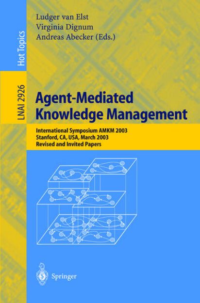 Bild von Agent-Mediated Knowledge Management von Ludger van (Hrsg.) Elst